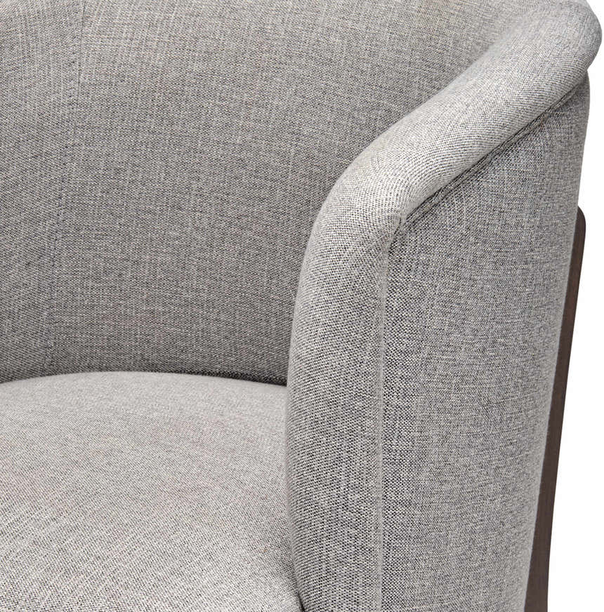 Karabulak Modern Gray Tub Accent Chair