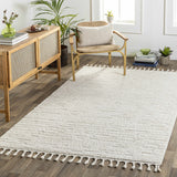 Kulu Textured Area Rug with Tassels
