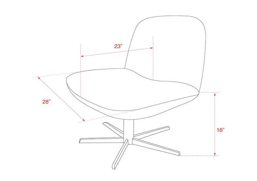 Kushinagar Blue Gray Swivel Chair - Clearance