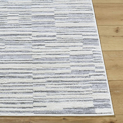 Alexey Gray Broken-Striped Area Rug