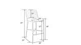Kottapalli Gray Textured Stool - Clearance