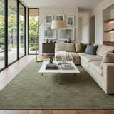 Kazuma Green Washable Area Rug