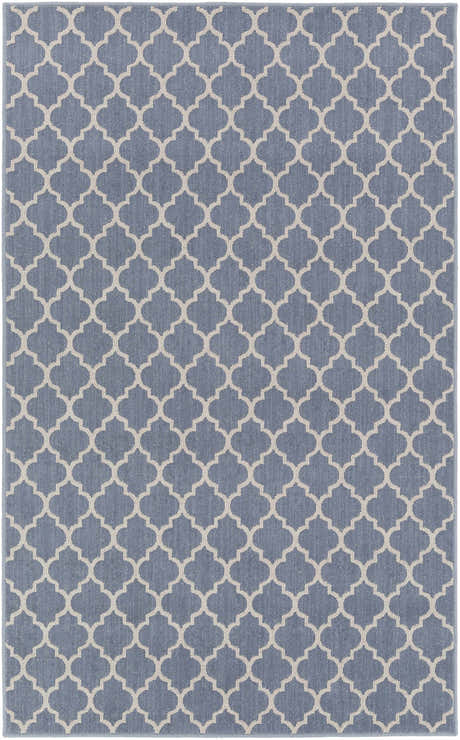 Leora Dark Blue Cut and Sew Custom Rug