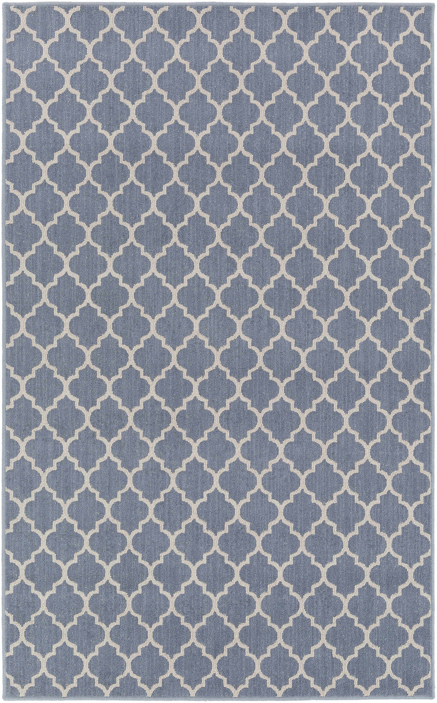 Leora Dark Blue Cut and Sew Custom Rug