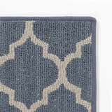 Leora Dark Blue Cut and Sew Custom Rug