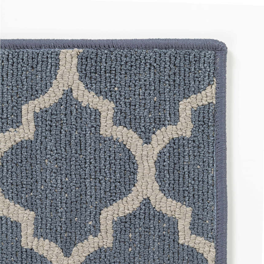 Leora Dark Blue Cut and Sew Custom Rug