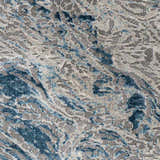 Sample Lambton Blue Marble Area Rug - Clearance