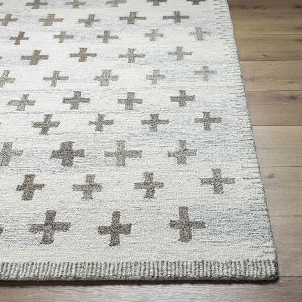 Sample Lotta Ivory Modern Wool Area Rug