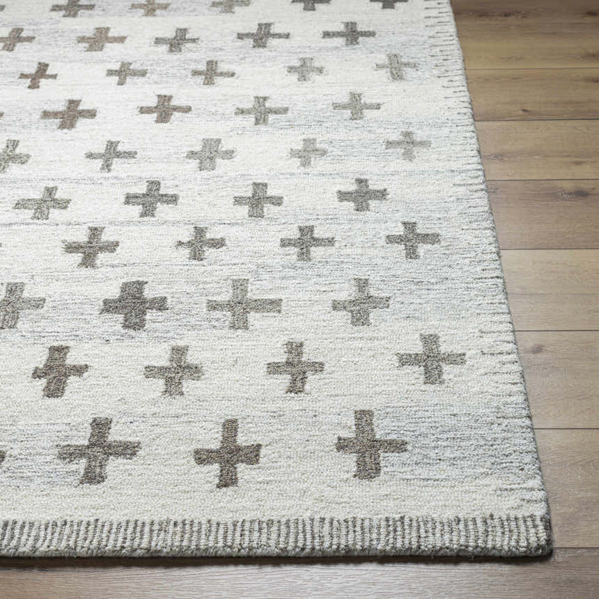 Sample Lotta Ivory Modern Wool Area Rug