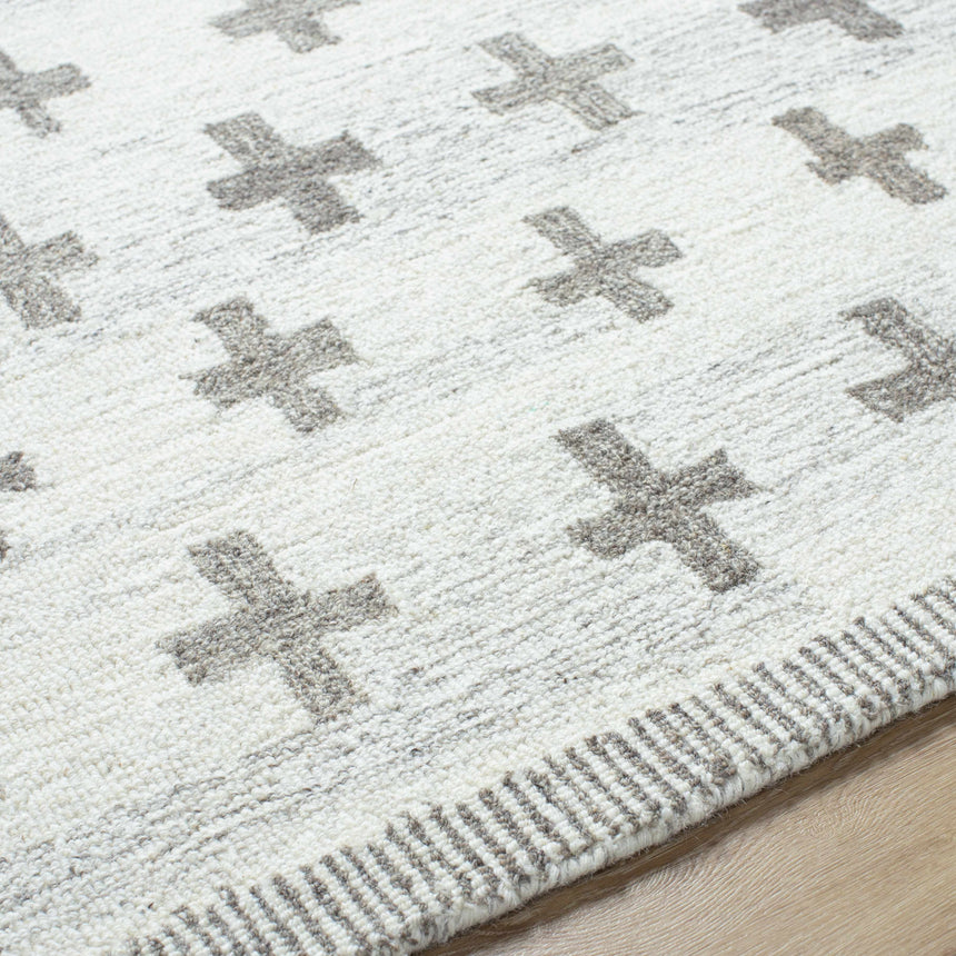 Made to Order Custom Size Lotta Ivory Modern Wool Rug