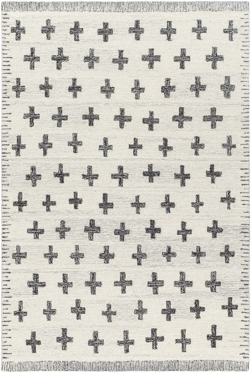 Sample Lotta Light Silver Modern Wool Area Rug