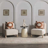 Reeves Orange Diamond Textured Throw Pillow