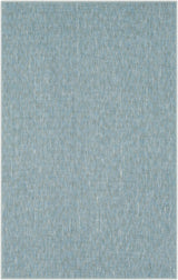 Lucca Light Blue Textured Cut and Sew Custom Rug