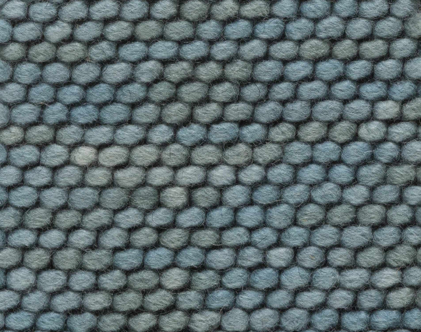 Lucca Light Blue Textured Cut and Sew Custom Rug