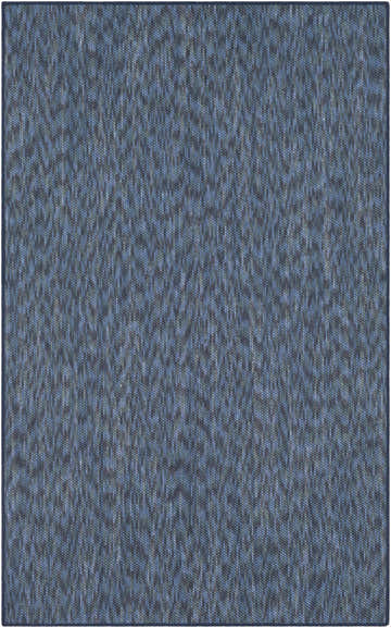 Lucca Dark Blue Textured Cut and Sew Custom Rug