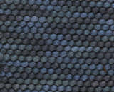 Lucca Dark Blue Textured Cut and Sew Custom Rug