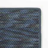 Lucca Dark Blue Textured Cut and Sew Custom Rug