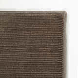 Lori Dark Brown Hand Loomed Cut and Sew Custom Rug