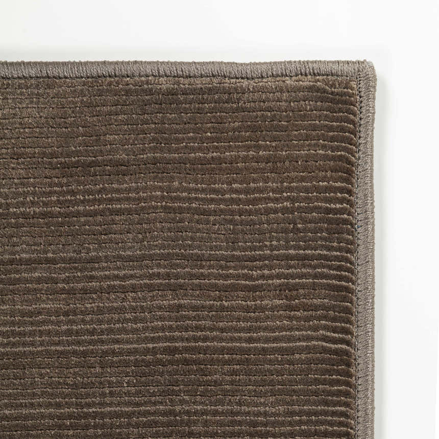 Lori Dark Brown Hand Loomed Cut and Sew Custom Rug