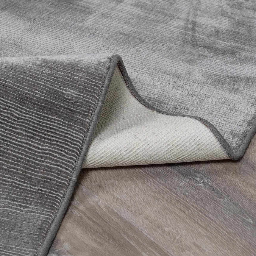 Lori Light Gray Hand Loomed Cut and Sew Custom Rug