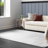 Lori Light Gray Hand Loomed Cut and Sew Custom Rug