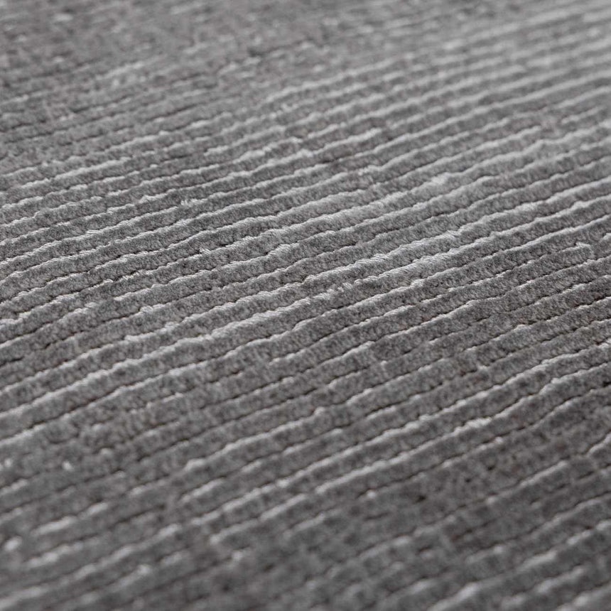 Lori Light Gray Hand Loomed Cut and Sew Custom Rug