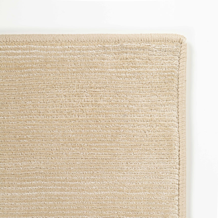 Lori Beige Hand Loomed Tencel Cut and Sew Custom Rug