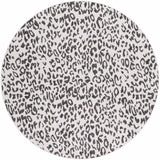 Alderbury White Leopard Print Rug