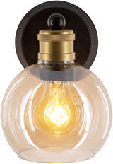 Leabrook Black Metal Wall Sconce