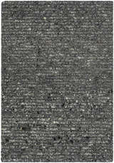 Made to Order Custom Size Winta Black Wool Area Rug