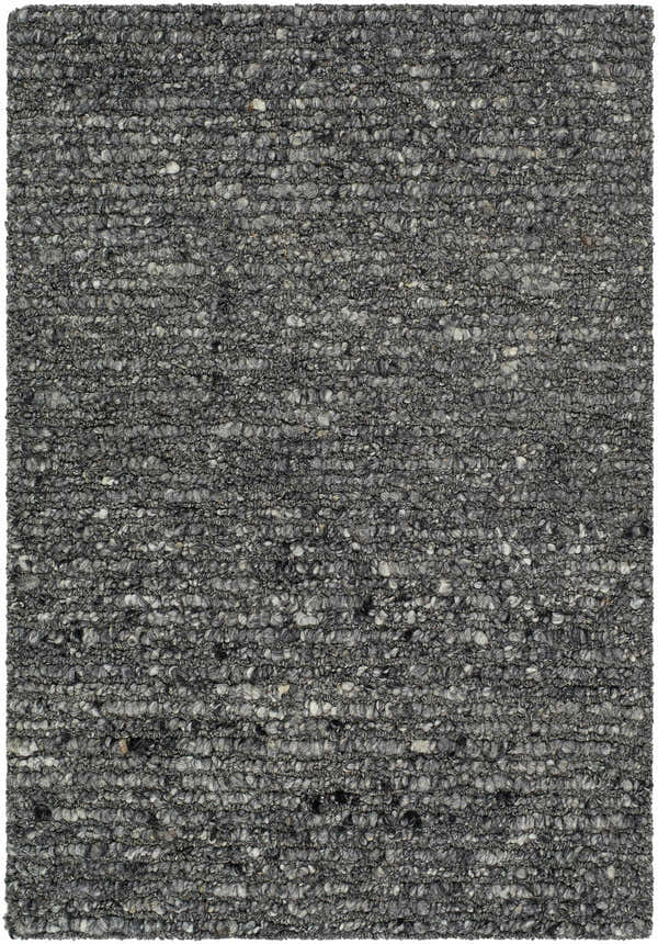 Sample Winta Black Wool Area Rug