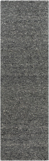 Winta Black Wool Area Rug