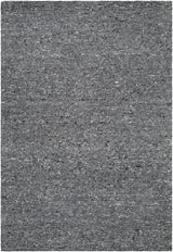 Winta Black Wool Area Rug