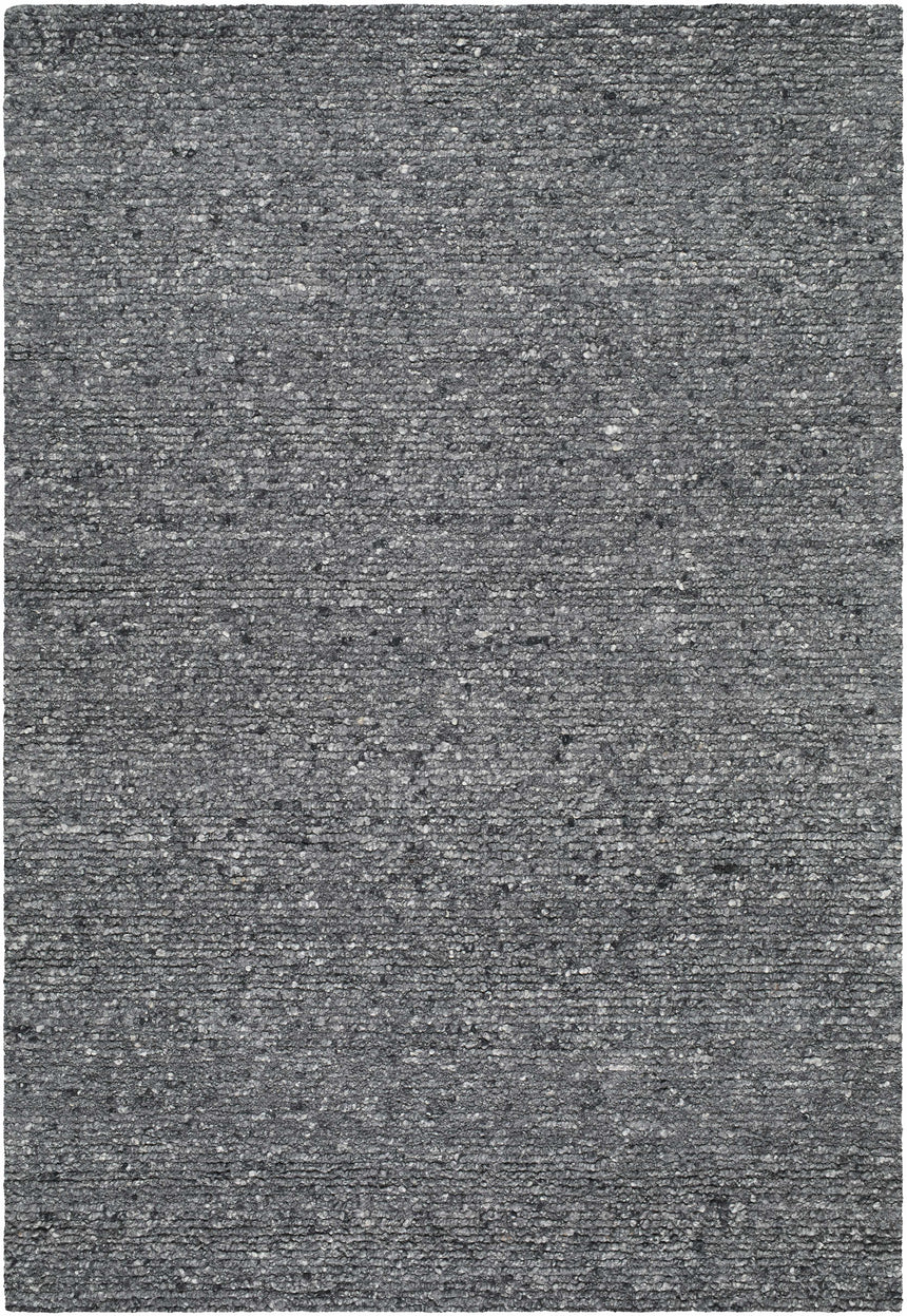 Winta Black Wool Area Rug