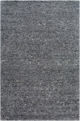 Winta Black Wool Area Rug