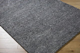 Winta Black Wool Area Rug