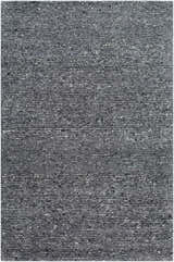 Made to Order Custom Size Winta Black Wool Area Rug