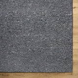 Winta Black Wool Area Rug