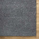 Made to Order Custom Size Winta Black Wool Area Rug