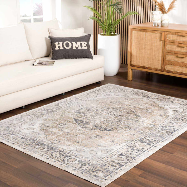 Rudo Beige Washable Area Rug