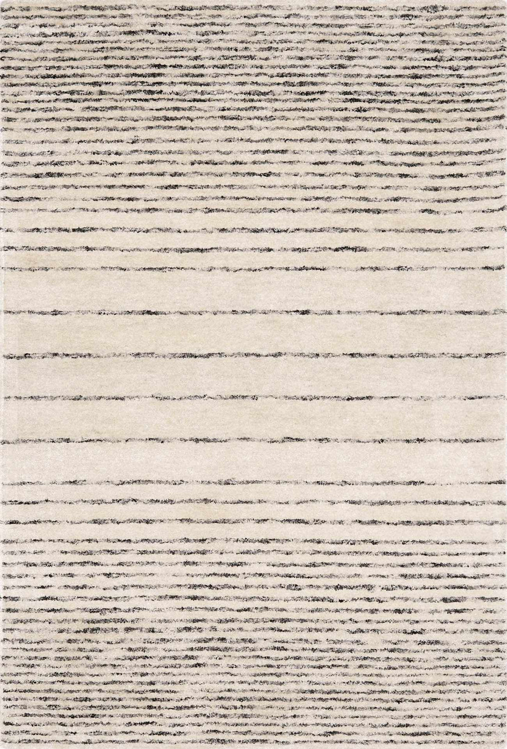 Ellisburg Striped Cream Faux Silk Rug