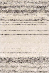 Ellisburg Striped Cream Faux Silk Rug