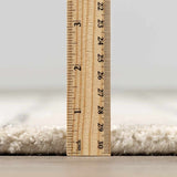 Ellisburg Striped Cream Faux Silk Rug