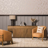 Ellisburg Striped Cream Faux Silk Rug