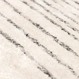 Ellisburg Striped Cream Faux Silk Rug