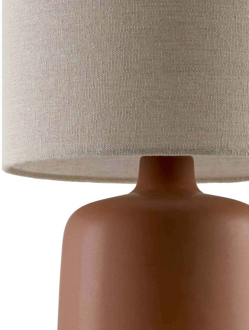 Lumellogno Brick Red Table Lamp