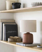 Lumellogno Brick Red Table Lamp