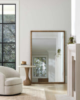 Galey Dark Red Alix x Livabliss Karling Blair Accent Mirror