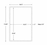 Galey Dark Red Alix x Livabliss Karling Blair Accent Mirror