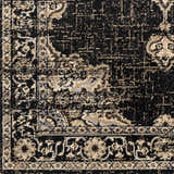 Sample Lostwithiel Black Medallion Rug